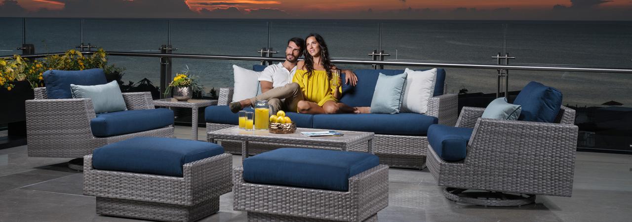 Rst Brands - Portofino 7 Piece Patio Furniture Rst Brands - Portofino 7 Piece Patio Furniture