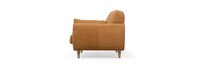 McCline 68" Leather Shelter Arm Sofa - Hand Tipped Camel