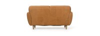 McCline 68" Leather Shelter Arm Sofa - Hand Tipped Camel