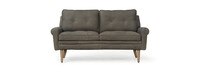 Etson 59" Leather Sock Arm Sofa - Hand Tipped Pewter