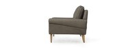 Etson 59" Leather Sock Arm Sofa - Hand Tipped Pewter