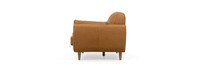 McCline 76" Leather Shelter Arm Sofa - Hand Tipped Camel