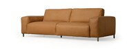 Rumsfeld 98" Leather Paris Club Arm Sofa - Hand Tipped Camel