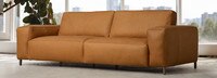 Rumsfeld 98" Leather Paris Club Arm Sofa - Hand Tipped Camel