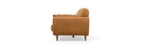 McCline 94" Leather Shelter Arm Sofa - Hand Tipped Camel