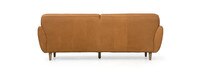 McCline 94" Leather Shelter Arm Sofa - Hand Tipped Camel