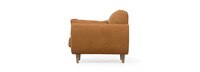 McCline Leather Shelter Arm Chair - Hand Tipped Camel
