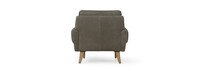 Etson Leather Sock Arm Chair - Hand Tipped Pewter