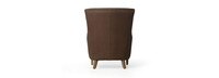 Frank Leather Shelter Arm Chair - Hand Tipped Chocolate