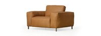 Rumsfeld Leather Paris Club Arm Chair - Hand Tipped Camel
