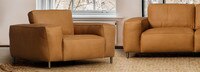 Rumsfeld Leather Paris Club Arm Chair - Hand Tipped Camel