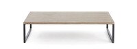 Manhattan 59x43in Conversation Table - Burnt Oak Veneer