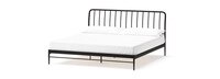 Kairosis Curved Metal King Bed Frame - Black