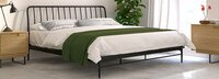 Kairosis Curved Metal King Bed Frame - Black