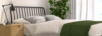 Kairosis Curved Metal King Bed Frame - Black
