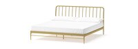 Kairosis Curved Metal King Bed Frame - Gold