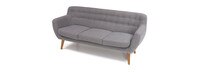 Rhodes Mid-Century Modern Tufted Sofa - Steel Gray
