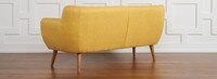 Rhodes Mid-Century Modern Tufted Sofa - Sunset Yellow