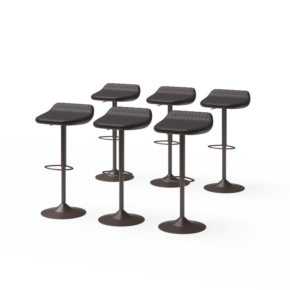 Deco™ 6 Piece Woven Outdoor Barstools Set