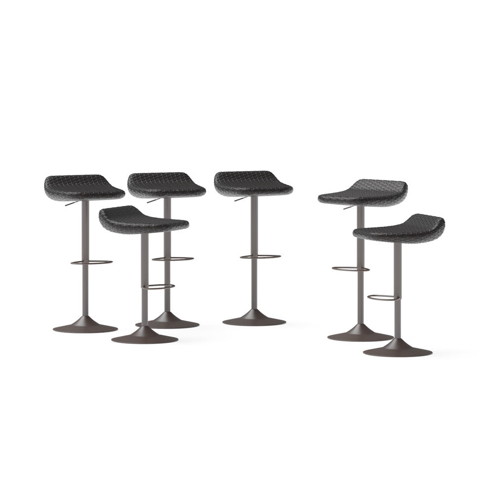 Deco™ 6 Piece Woven Outdoor Barstools Set