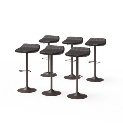 Deco™ 6 Piece Woven Outdoor Barstools Set