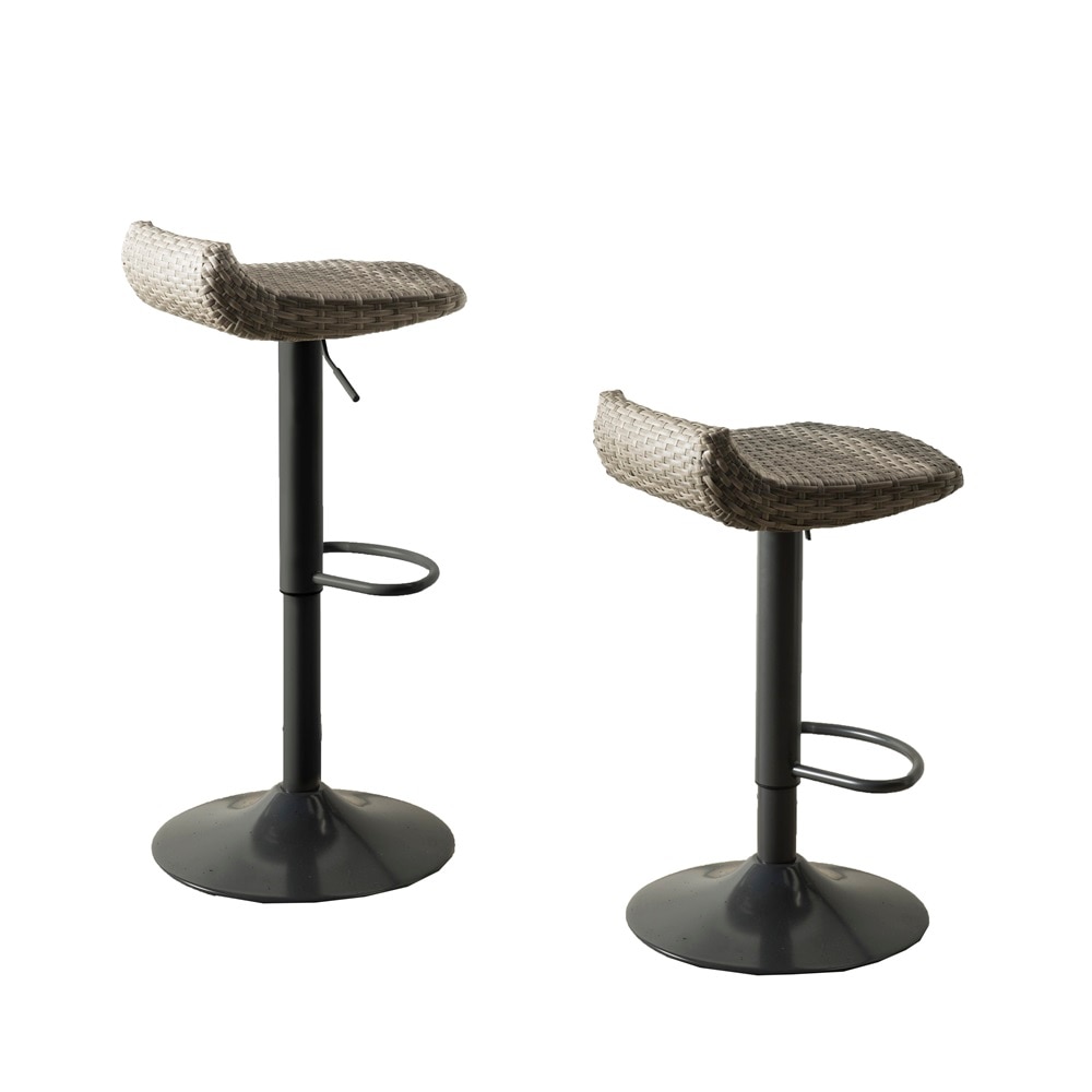 Cannes Woven Outdoor Barstool Set