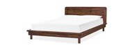 Edina Curved Wood Platform Queen Bed 