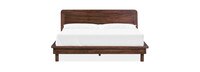Edina Curved Wood Platform Queen Bed 