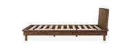 Edina Curved Wood Platform Queen Bed 