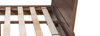 Edina Curved Wood Platform Queen Bed 