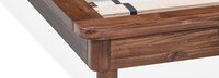 Edina Curved Wood Platform Queen Bed 