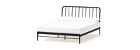 Kairosis Curved Metal Queen Bed Frame - Black