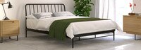 Kairosis Curved Metal Queen Bed Frame - Black