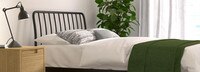 Kairosis Curved Metal Queen Bed Frame - Black