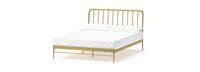 Kairosis Curved Metal Queen Bed Frame - Gold