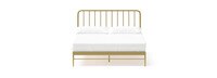 Kairosis Curved Metal Queen Bed Frame - Gold