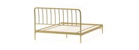 Kairosis Curved Metal Queen Bed Frame - Gold