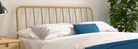 Kairosis Curved Metal Queen Bed Frame - Gold