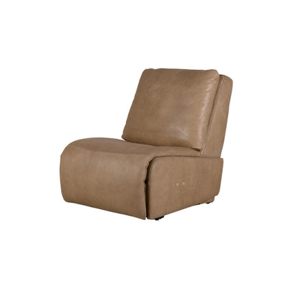 Dantley Armless Leather Motion Recliner - Hand Tipped Taupe