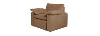 Kirkner Leather Pillow Top Arm Recliner - Hand Tipped Taupe