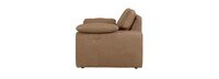 Kirkner Leather Pillow Top Arm Recliner - Hand Tipped Taupe