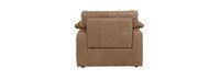 Kirkner Leather Pillow Top Arm Recliner - Hand Tipped Taupe