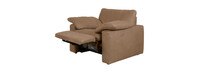 Kirkner Leather Pillow Top Arm Recliner - Hand Tipped Taupe