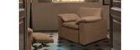 Kirkner Leather Pillow Top Arm Recliner - Hand Tipped Taupe