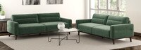 Portofino Serene Sofa and Loveseat Seating Set in Emerald Green