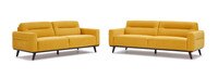 Portofino Serene Sofa and Loveseat Seating Set in Medallion Yellow