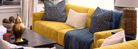 Portofino Serene Sofa and Loveseat Seating Set in Medallion Yellow