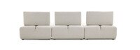 Portofino Calmo 3 Piece Chaise Seating Set in Light Gray