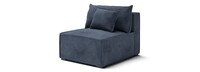 Portofino Entrada Modular Sofa With Ottoman - Blue