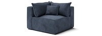 Portofino Entrada Modular Sofa With Ottoman - Blue